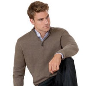 Signature Pima Cotton Half-Zip Sweater (11 colors)