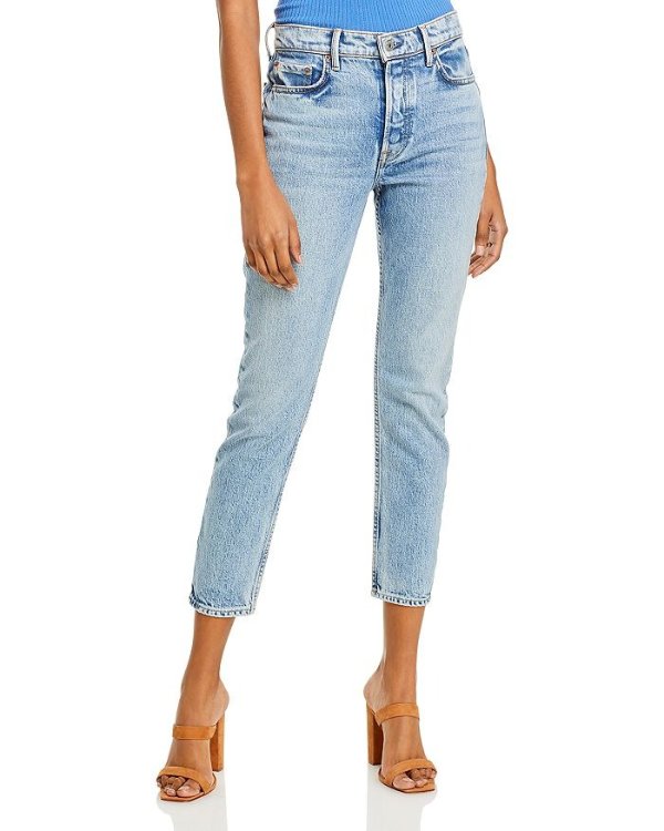 Karolina Ankle Relaxed Skinny Jeans in Lush Life