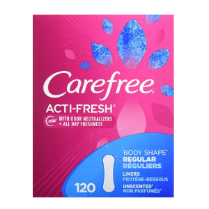 Carefree Acti-Fresh Panty Liners, Regular, Unscented - 120 Count