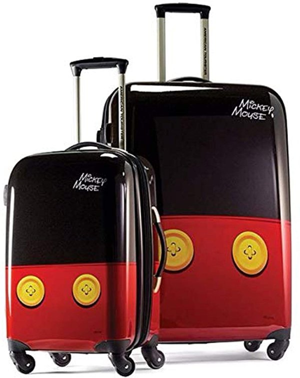Disney Hardside Luggage with Spinner Wheels, Mickey Mouse Pants, 2-Piece Set (21/28)