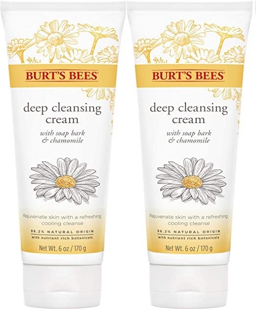 's Bees Soap Bark and Chamomile Deep Cleansing Cream, 6 ounce pack of 2