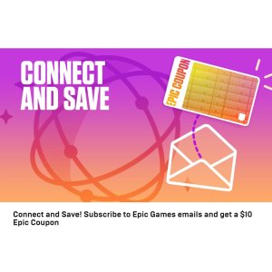 $10 Epic Coupon for Epic Games Store