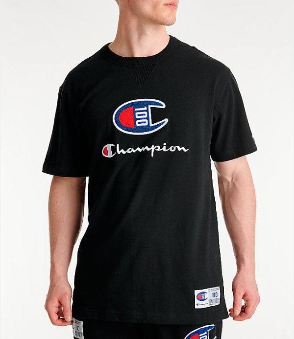 Men's Champion Century Collection Chenille Logo T-Shirt