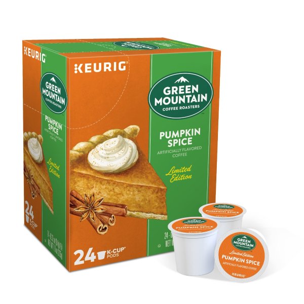 Pumpkin Spice Flavored K-Cup Pods, Light Roast, 24 Count for Keurig Brewers
