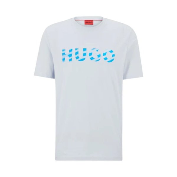 Cotton T-shirt with 3D logo print