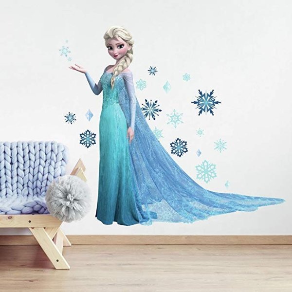 Roommates Rmk2371Gm Frozen Elsa Peel And Stick Giant Wall Decals, 1-Pack