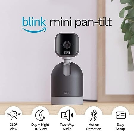 Mini Pan-Tilt Camera (White, Black)