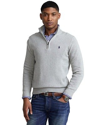 Cotton Quarter-zip Sweater