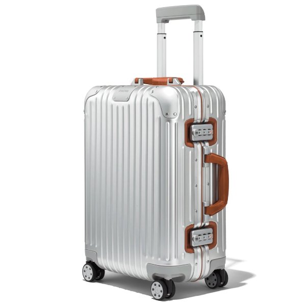 Original Cabin Twist Suitcase in Silver & Brown | RIMOWA