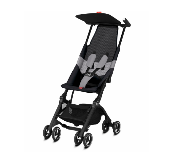 Pockit Plus All-Terrain Ultra Compact Lightweight Stroller - Velvet Black