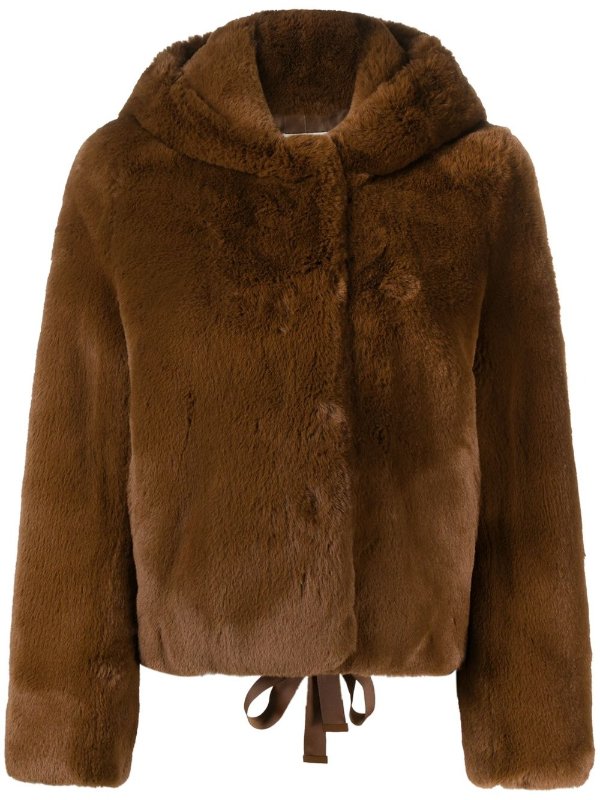 faux-fur cropped jacket