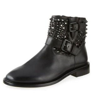Ash  Punky Studded Leather Bootie, Black @ LastCall by Neiman Marcus