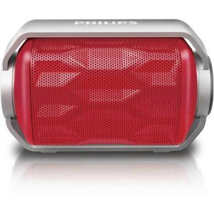 Philips BT2200B/27 Shoqbox Mini Rugged Compact Wireless Waterproof Outdoor or Shower Portable Bluetooth Speaker