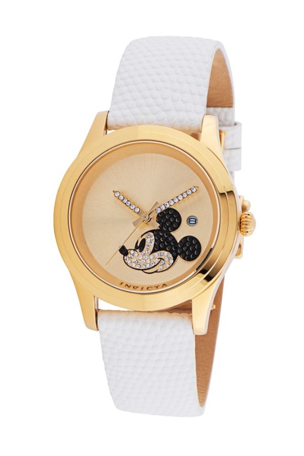 Disney Limited Edition Mickey Mouse Quartz Women's Gold Watch - 38mm - (36301)