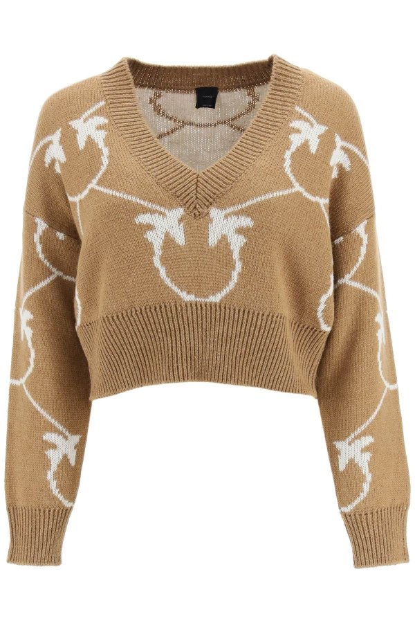 love birds wool and alpaca blend sweater