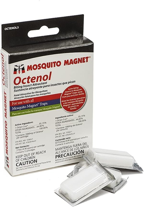 Magnet Octenol Biting Insect Attractant - Attractes to Trap and Increase Catch Rates - 3 Lures