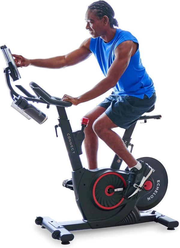 Smart Connect Fitness Bike, 30-Day FreeMembership, Easy Storage, Small Spaces, Cushioned Seat, Solid, Stable Design, HIIT, Top Instructors, 32 Resistance Levels, Bluetooth