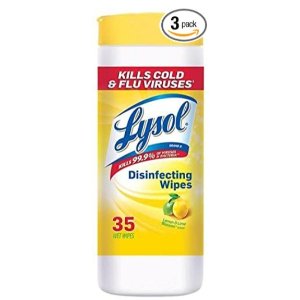 白菜价：Lysol 消毒湿巾 35片*3罐