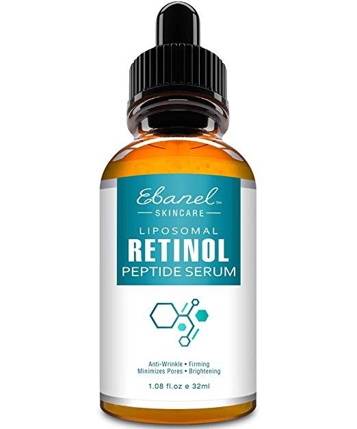 Retinol Serum 2.5 with Hyaluronic Acid & Peptide Complex Serum - Great Pure Retinol Serum for Face Wrinkle Reducer for Face - Anti Aging Anti Wrinkle Serum, Eye Wrinkle Serum, Acne Serum by Ebanel