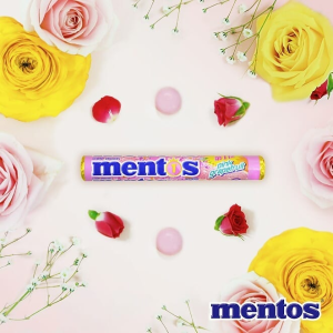 Mentos Chewy Mint Candy Roll, Fruit, 1.32 ounce/14 Pieces (Pack of 6)