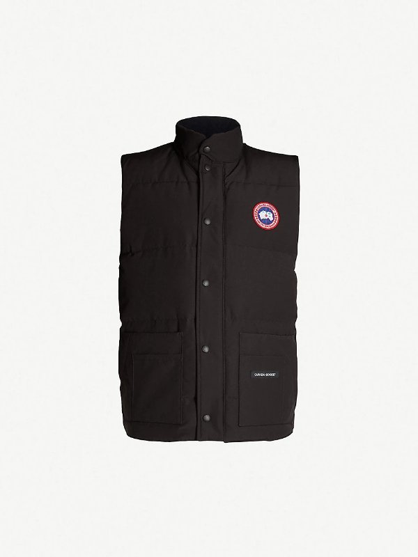 Freestyle padded slim-fit shell-down gilet