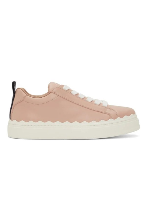 Pink Leather Lauren Sneakers