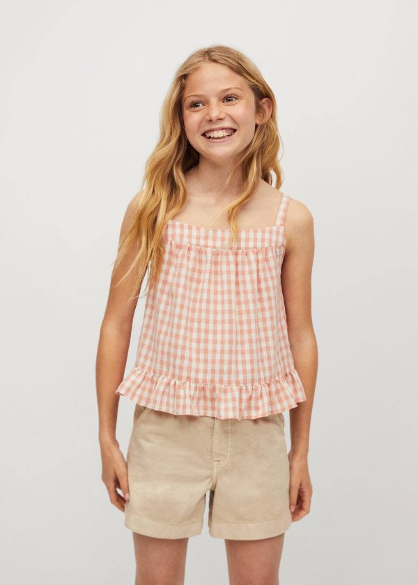 Gingham check blouse - Girls | OUTLET USA