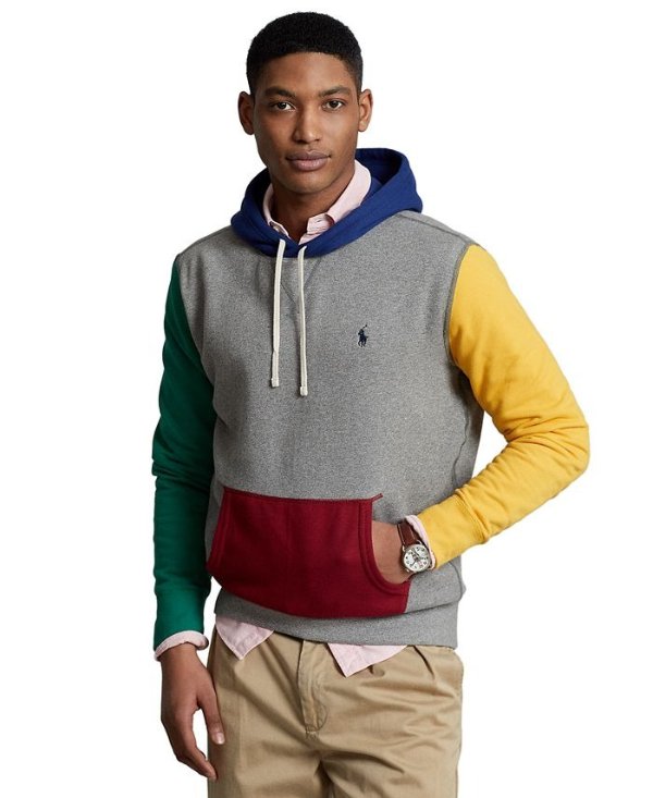 Men's RL Fleece Color-Blocked Hoodie