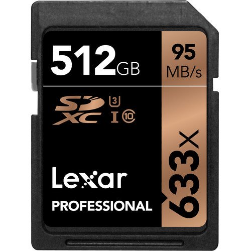 512GB Professional UHS-I SDXC Memory Card