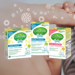 Culturelle Kids & Baby Daily Probiotic Packets Dietary Supplements @ Amazon