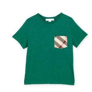 Burberry  绿色男童衬衫热卖