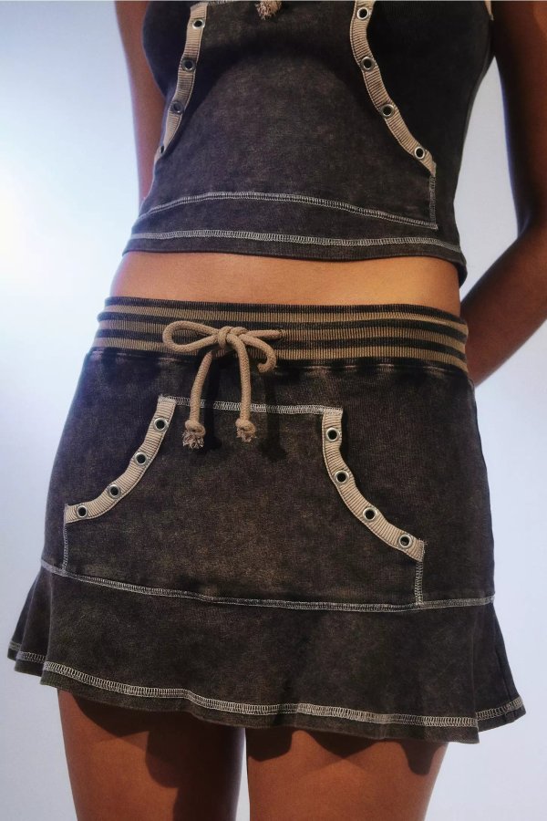 Freya Acid Wash Mini Skirt