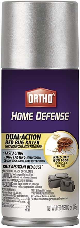 Home Defense Dual-Action Bed Bug Killer (Travel Size), 3 oz.