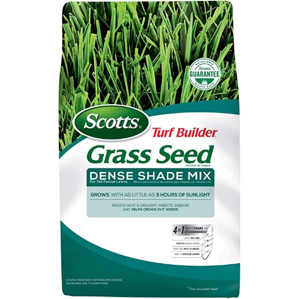 Turf Builder Grass Seed Dense Shade Mix for Tall Fescue Lawns, 7 lb.