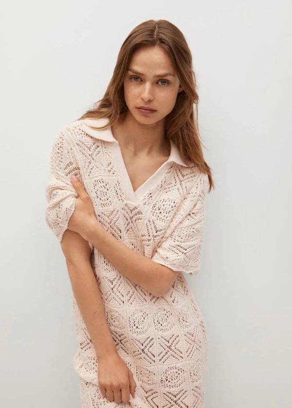 Crochet cotton dress - Women | OUTLET USA