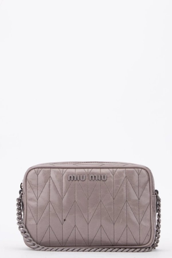 Quilted Logo Crossbody Bag