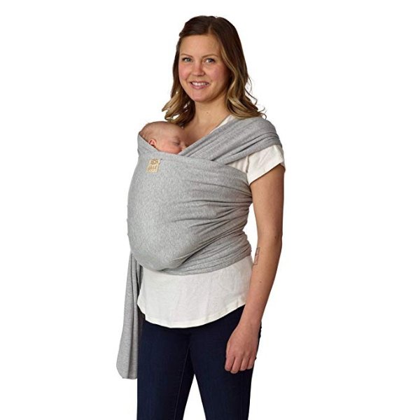 Tie The Knot Wrap II Ergonomic Baby Carrier Wrap for Infants Babies Toddlers, Heather Grey