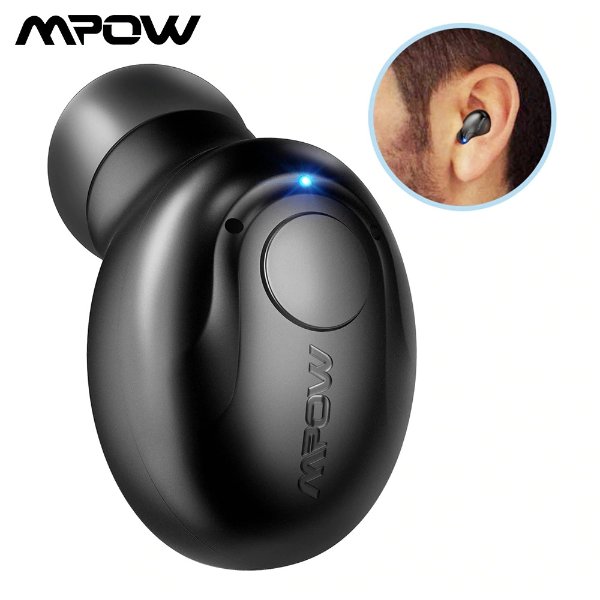 US $14.36 37% OFF|Mpow EM1 Single Bluetooth Earphone 4.1 Wireless Invisible Earpiece In ear Bluetooth Earbud With Mic Portable Business Earphone|earbuds with mic|bluetooth earbuds|bluetooth earphone - AliExpress