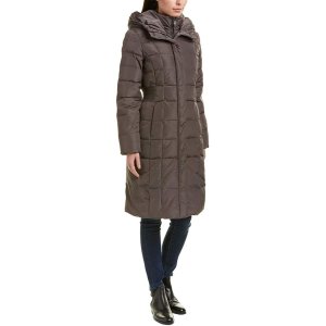 Cole Haan Women's Hooded Quilted Down Coat