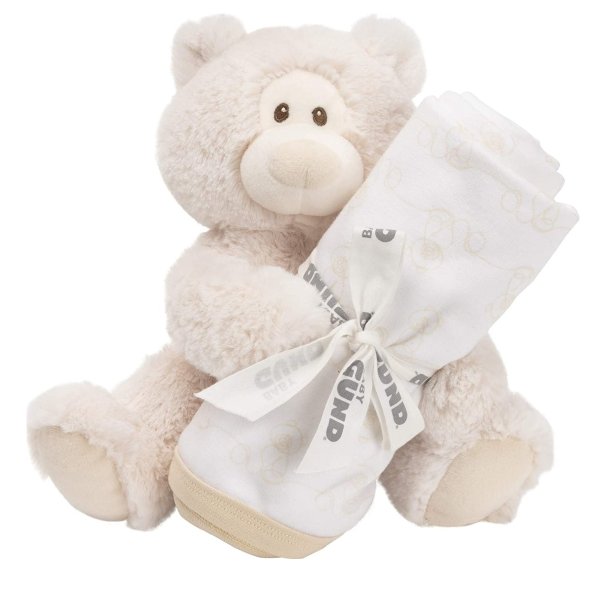 毛绒泰迪熊玩偶+毯子套装 安抚玩具