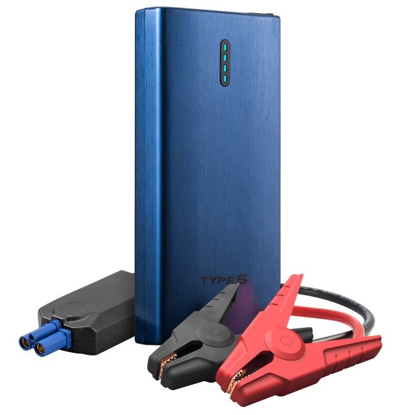 Type S Lithium Jump Starter Portable Power Bank with LED Flashlight