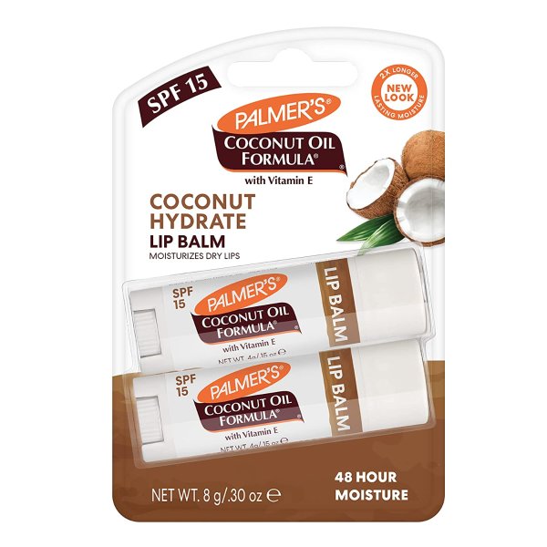 Coconut Oil Formula Lip Balm Duo with SPF 15 (Pack of 2)