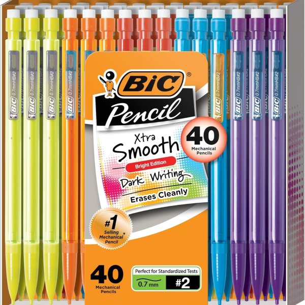 Xtra-Smooth Mechanical Pencils with Erase 40 cts