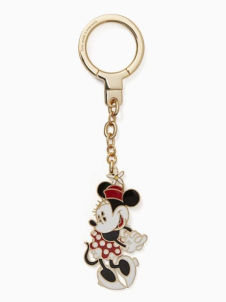 kate spade new york x minnie mouse jeweled keychain