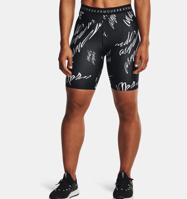 Women's HeatGear® Armour Printed Bike Shorts