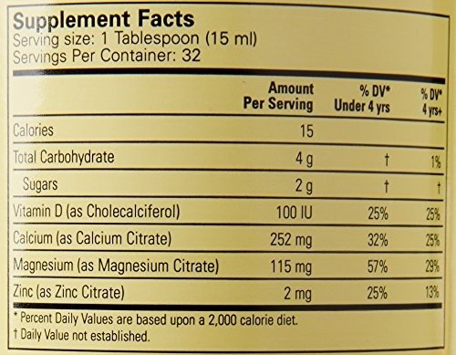 Child Life 液体钙/镁，天然橙子口味，16盎司