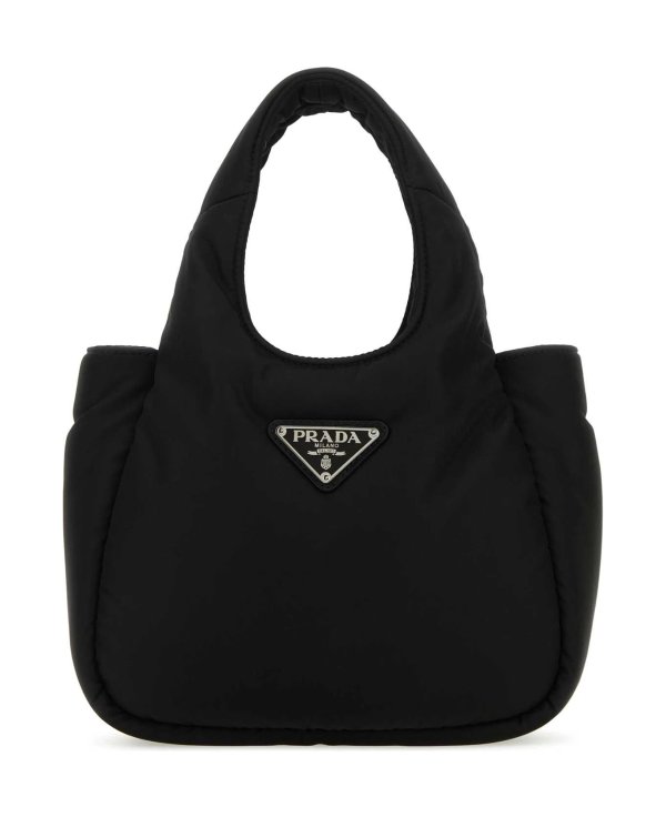 Black Re-nylon Soft Handbag | italist