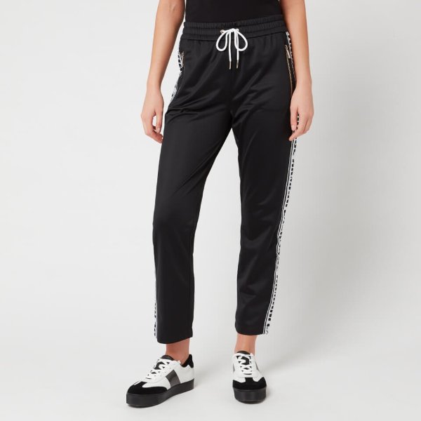 Women's Sweatpants with Taping - Black