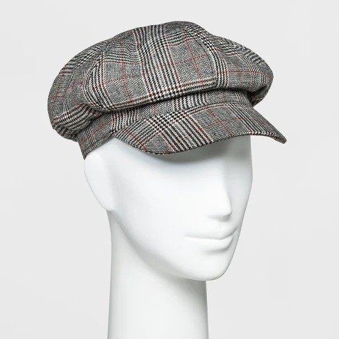 Women's Baker Boy Hat - A New Day&#153; Plaid