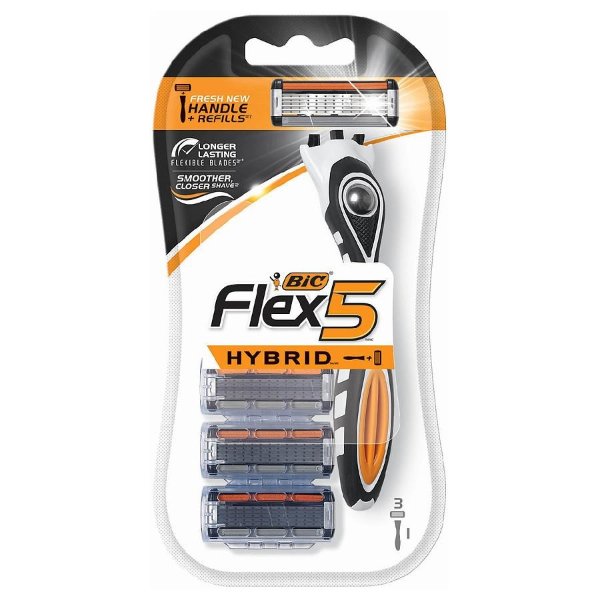 Flex 5 Hybrid Men's Disposable Razor